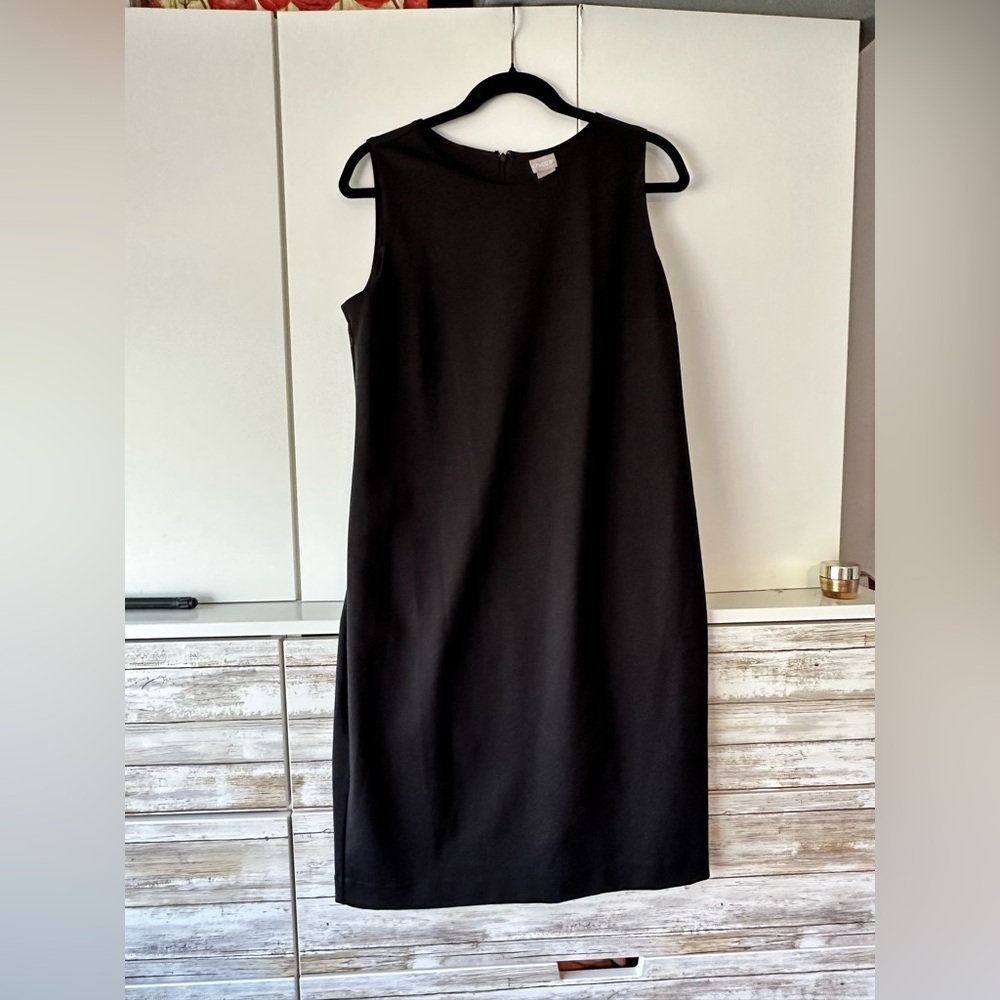 🖤 Chico’s Black Sleeveless Sheath Midi Dress Size 0.5 US 6